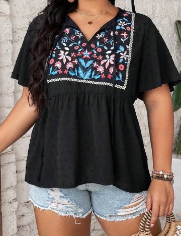 Bluza SHEIN CURVE, negru