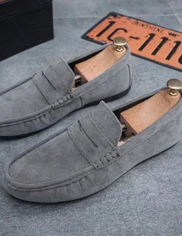 Mocasini SHEIN, gri