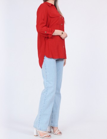 Camasa Vero Moda, rosu