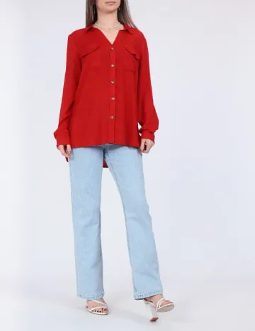 Camasa Vero Moda, rosu
