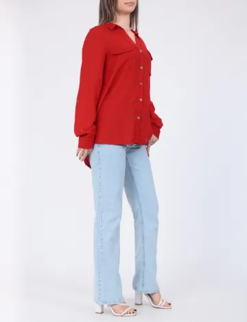 Camasa Vero Moda, rosu