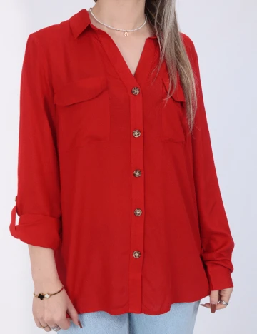 Camasa Vero Moda, rosu