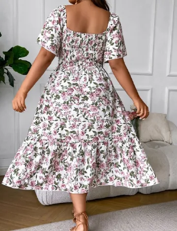 Rochie medie SHEIN CURVE, floral print