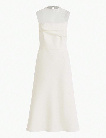 Rochie medie MOTF, alb