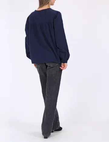 Camasa Vero Moda, bleumarin Albastru