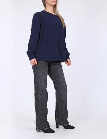 Camasa Vero Moda, bleumarin Albastru