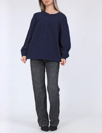Camasa Vero Moda, bleumarin Albastru