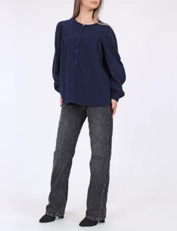 Camasa Vero Moda, bleumarin Albastru