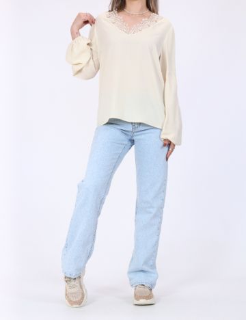 Bluza Vero Moda, crem