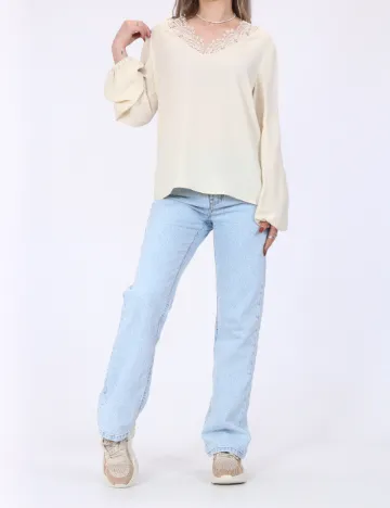 Bluza Vero Moda, crem