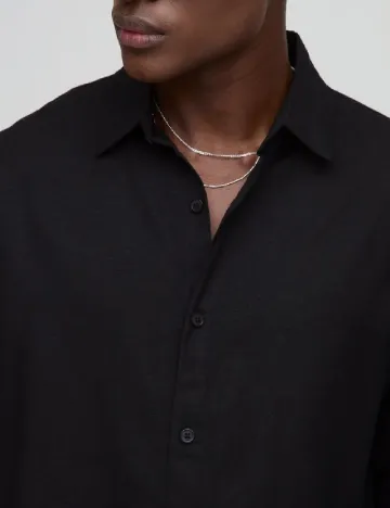 Camasa Oversize Boohoo MAN, negru