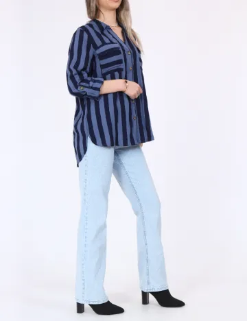 Camasa Vero Moda, bleumarin