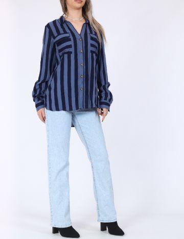 Camasa Vero Moda, bleumarin