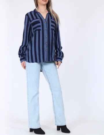 Camasa Vero Moda, bleumarin
