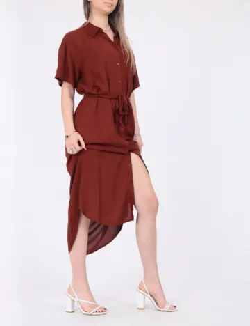 Rochie medie Vero Moda, maro