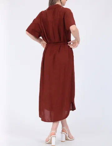 Rochie medie Vero Moda, maro