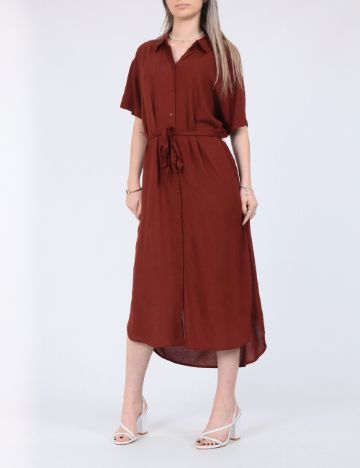 Rochie medie Vero Moda, maro