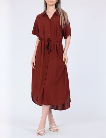 Rochie medie Vero Moda, maro