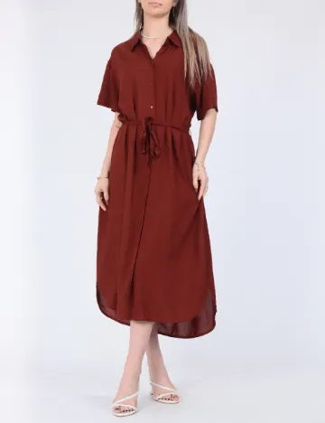Rochie medie Vero Moda, maro