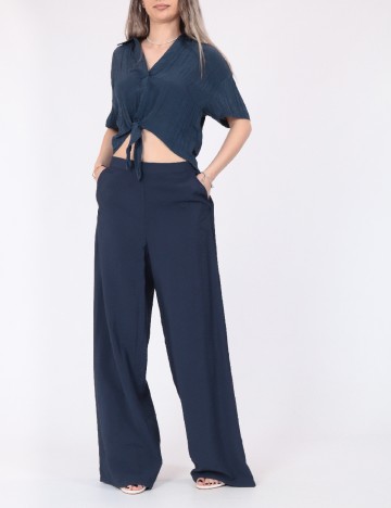 Pantaloni Vero Moda, bleumarin