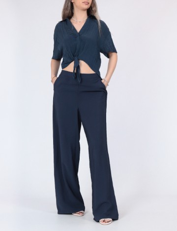 Pantaloni Vero Moda, bleumarin
