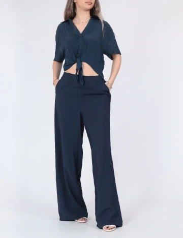 Pantaloni Vero Moda, bleumarin