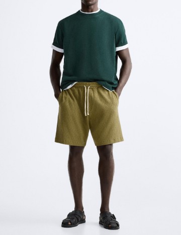 Pantaloni scurti Zara, verde