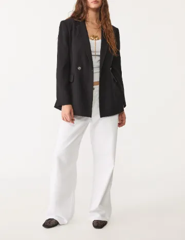 Sacou Stradivarius, negru Negru