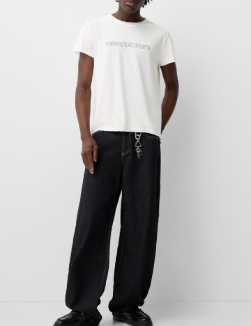 Tricou Bershka, alb