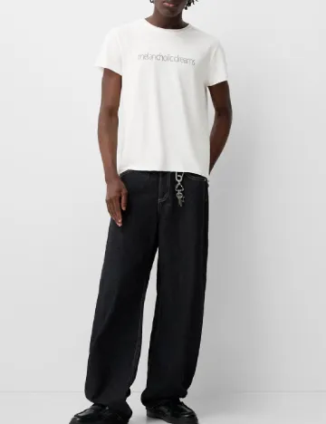 Tricou Bershka, alb