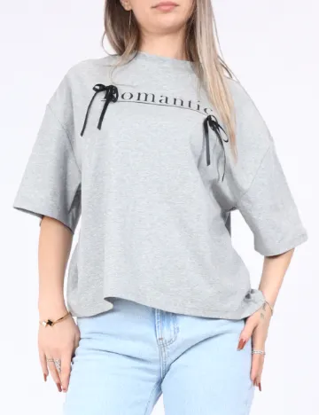 Tricou Only, gri Gri
