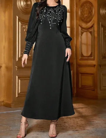 Rochie lunga Toleen, negru