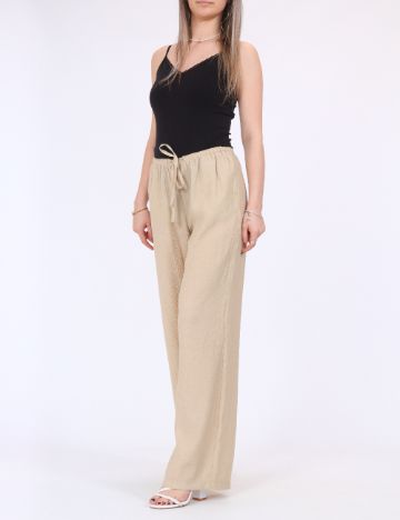 Pantaloni Jacqueline de Yong, crem