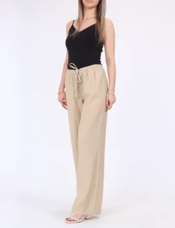 Pantaloni Jacqueline de Yong, crem