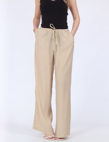 Pantaloni Jacqueline de Yong, crem