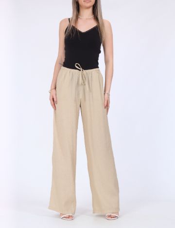 Pantaloni Jacqueline de Yong, crem