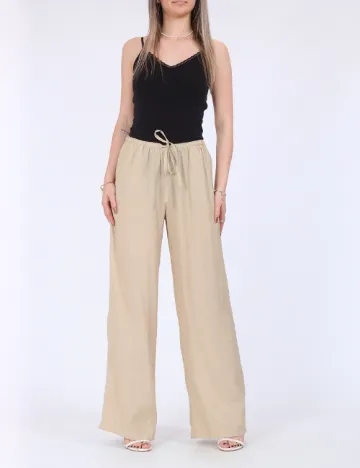 Pantaloni Jacqueline de Yong, crem