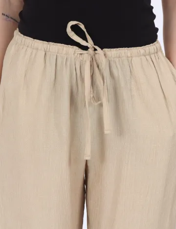 Pantaloni Jacqueline de Yong, crem