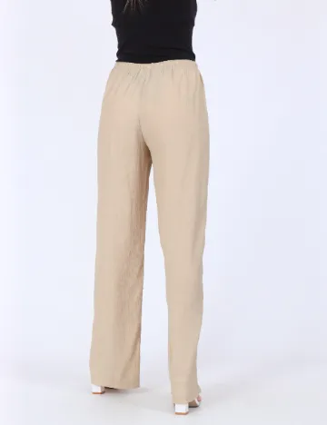 Pantaloni Jacqueline de Yong, crem