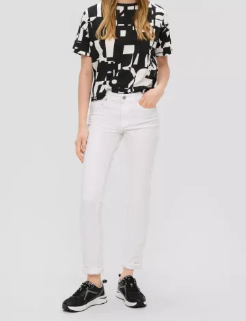 Pantaloni Q/S, alb Alb