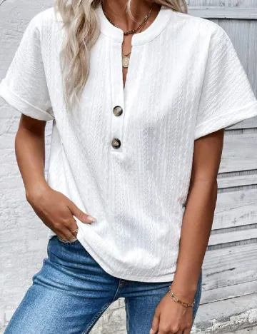 Tricou SHEIN, alb Alb