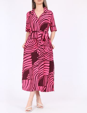 Rochie medie Jacqueline de Yong, roz