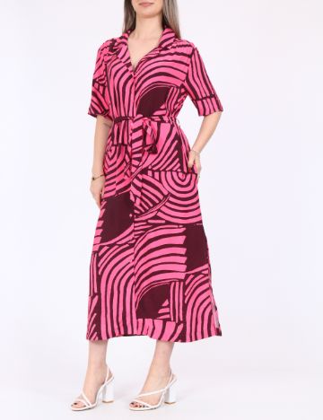 Rochie medie Jacqueline de Yong, roz