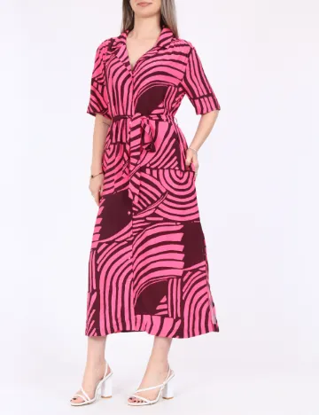 Rochie medie Jacqueline de Yong, roz