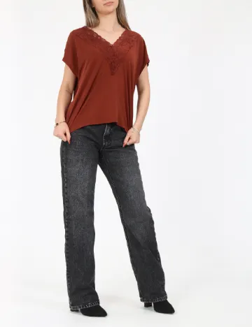 Bluza Vero Moda, caramiziu Maro