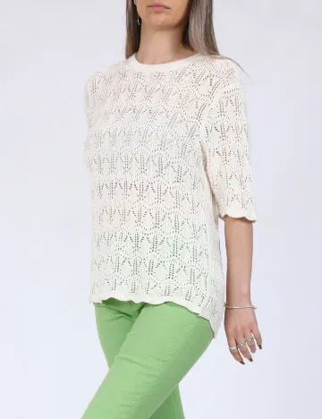 Bluza Jacqueline de Yong, crem