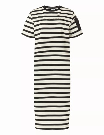 Rochie medie Comma, alb/negru