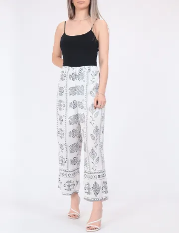 Pantaloni Jacqueline de Yong, alb