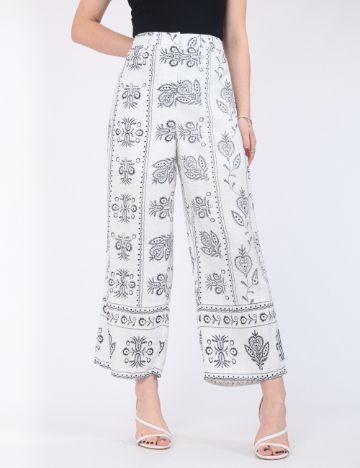 Pantaloni Jacqueline de Yong, alb