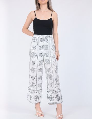 Pantaloni Jacqueline de Yong, alb